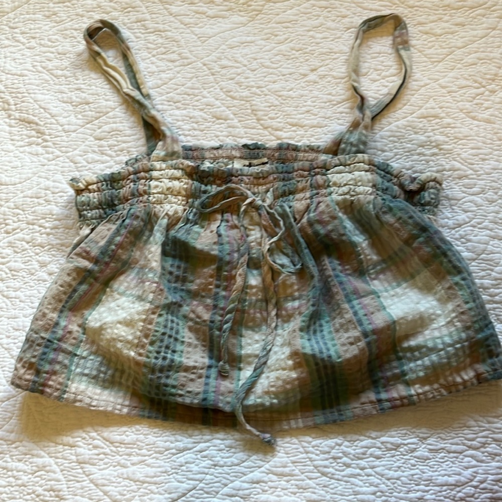 American Eagle Plaid Gingham XS Women’s crop top